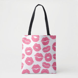 Pink Lips Tote Bag