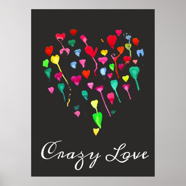 Pink lipstick kiss pop art pink and black poster (Front)