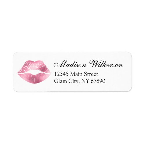 Pink Lipstick Lip Gloss Distributor Makeup Artist Label