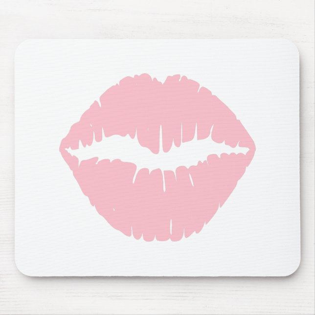 Pink Lipstick Mouse Pad (Front)