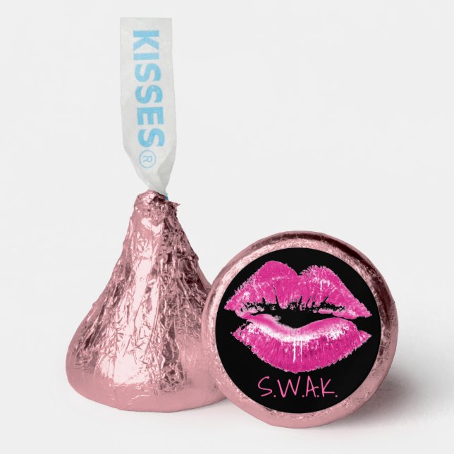 Pink Lipstick Print Hershey®'s Kisses® (Front)