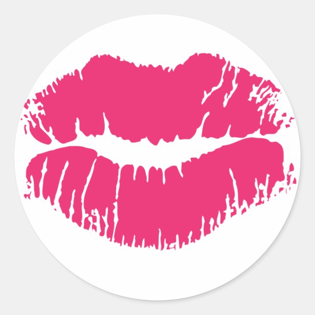 Pink Lipstick Sticker (Front)