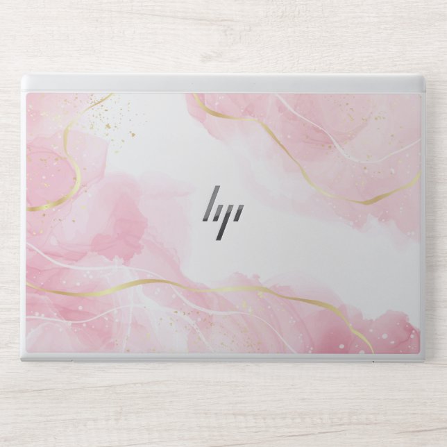 Pink Liquid Watercolor Marble,HP EliteBook 840 G5 HP Laptop Skin (Front)