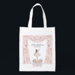 Pink Little Ballerina Baby Shower  Birthday Favor Grocery Bag<br><div class="desc">Dance and twirl on over as we celebrate our Little Ballerina! Make your party planning a breeze and let the beauty of ballet take center stage with our easy-to-style Ballet Party Decor Collection! This graceful Ballerina Party Collection,  will transform your celebration into an enchanted dance performance of pastel perfection.</div>