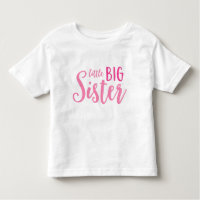 Pink Little Big Sister T-Shirt