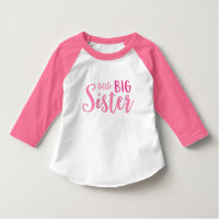 Pink Little Big Sister T-Shirt