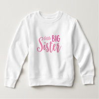 Pink Little Big Sister Toddler Fleece Sweatshirt