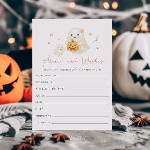 Pink Little Boo Halloween Advice and Wishes Game