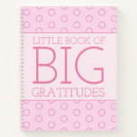 Pink Little Book Big Gratitude Journal Notebook