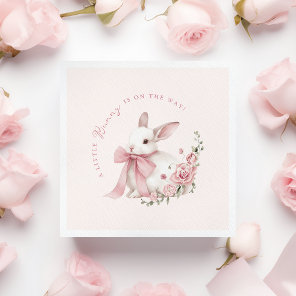 Pink Little Bunny Baby Shower  Napkins