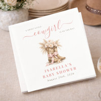 Pink Little Cowgirl Floral Western Baby Shower