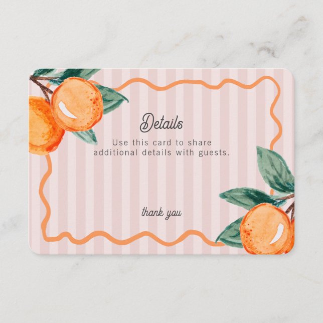 Pink Little Cutie Pastel Citrus Details Insert (Front)
