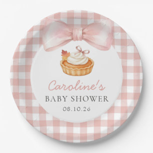 Pink Little Cutie Pie Baby Shower Paper Plates