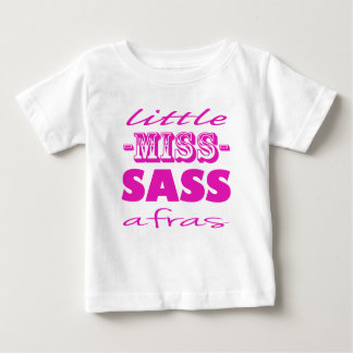 Pink Little Miss Sassafras Baby T-Shirt