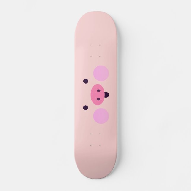 Pink Little Piggy Skateboard (Front)