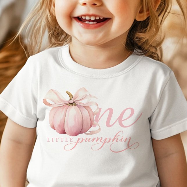 Pink Little Pumpkin 1st Birthday Shirt (Creator Uploaded)