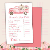 Pink Little Pumpkin Baby Shower Guess Right Price