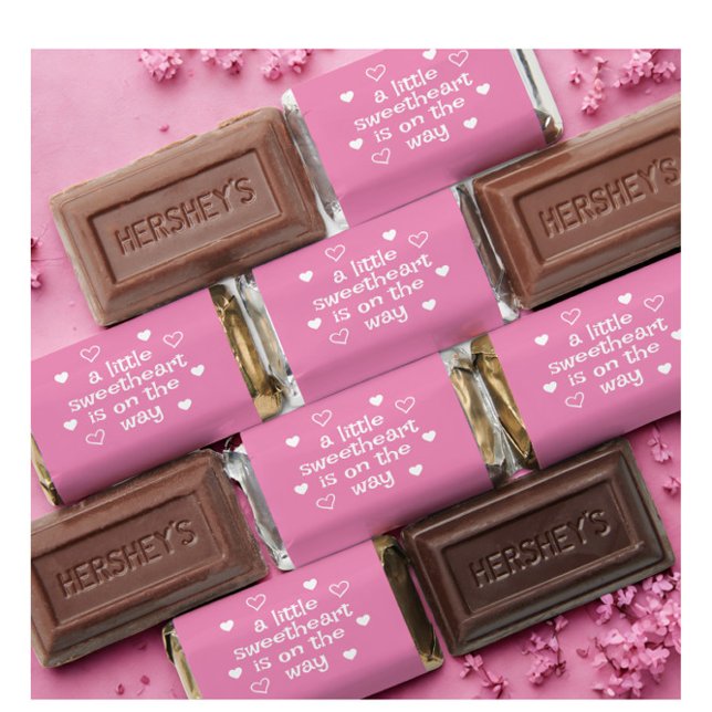 Pink Little Sweetheart Baby Shower  Hershey's Miniatures (Creator Uploaded)