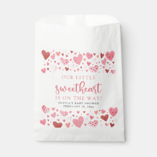 Pink Little Sweetheart Valentine's Day Baby Shower Favor Bag