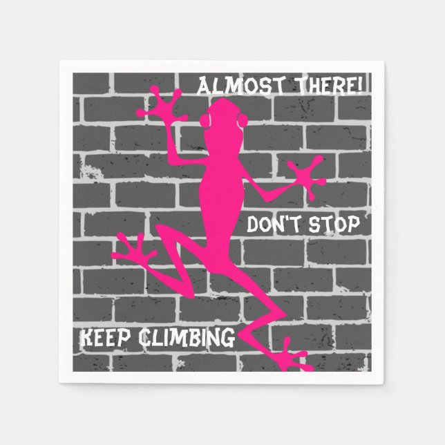 Pink Lizard Napkins (Front)