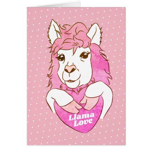 Pink Llama Love & Heart (Front)