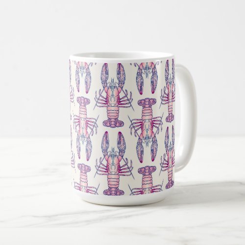 Pink Lobster Coffee Mug