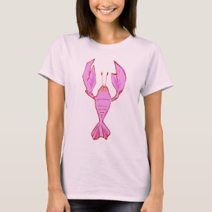 Pink /Lobster Crawfish T-Shirt