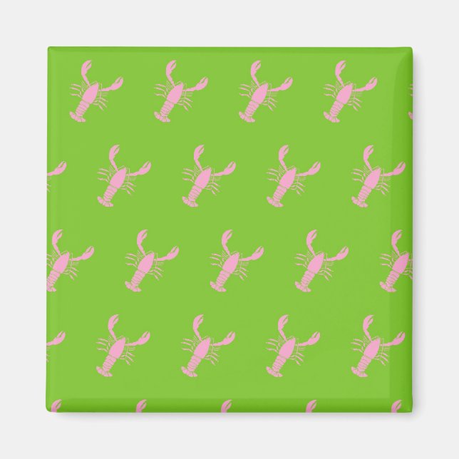 Pink Lobster Magnet (Front)