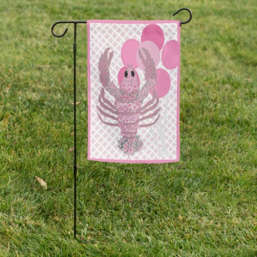 Pink Lobster Roses Rose Balloons House Flag