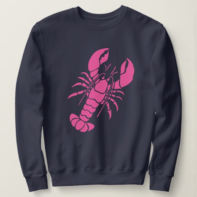 Pink Lobster Sweatshirt (Design Front)
