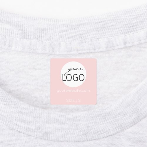 Pink Logo Custom Boutique Brand Clothing Garment Labels