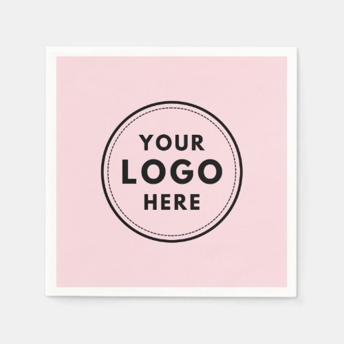 Pink Logo custom professional business Napkins