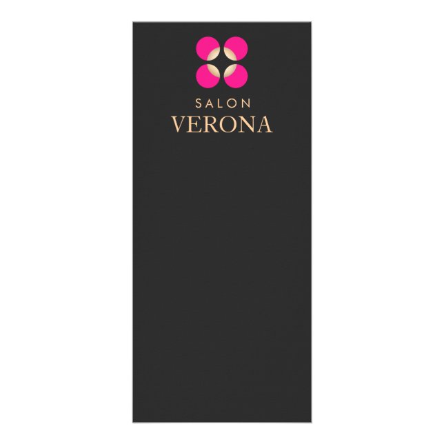 Pink Logo Makeup Artist and Beauty Salon Menu (Front)