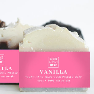 Pink Logo Soap Belly Band Product Label Wrap 