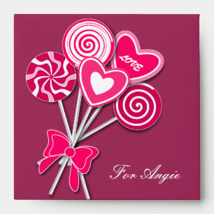 Pink lollipop Envelope