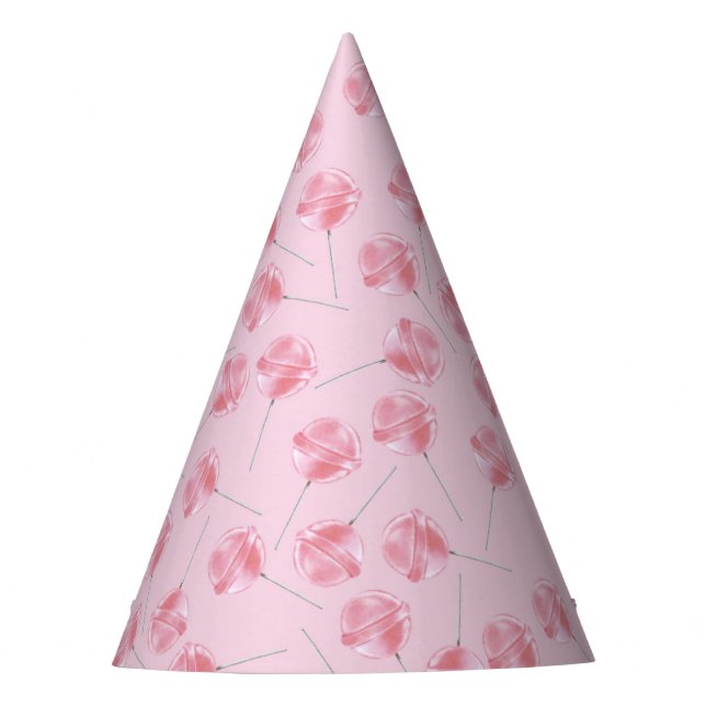 Pink Lollipop Party Hat (Front)