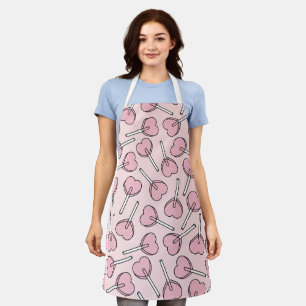 Pink Lollipops, Heart Lollipops, Lollipop Pattern Apron
