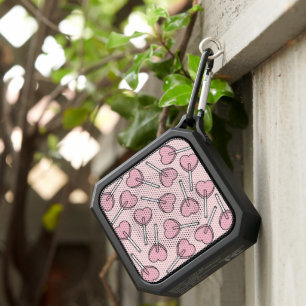 Pink Lollipops, Heart Lollipops, Lollipop Pattern Bluetooth Speaker