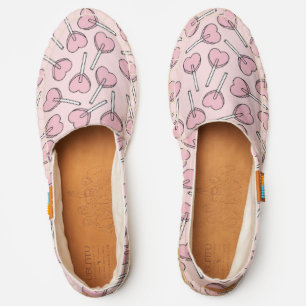 Pink Lollipops, Heart Lollipops, Lollipop Pattern Espadrilles