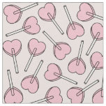 Pink Lollipops, Heart Lollipops, Lollipop Pattern Fabric