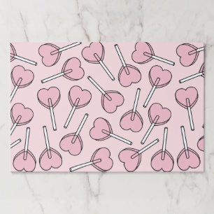 Pink Lollipops, Heart Lollipops, Lollipop Pattern Paper Pad