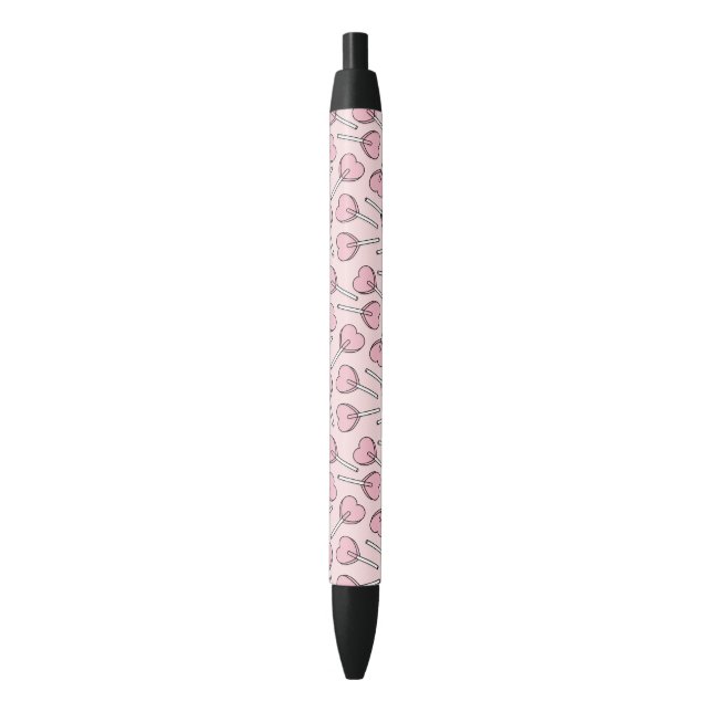 Pink Lollipops, Heart Lollipops, Lollipop Pattern Pen (Front Vertical)