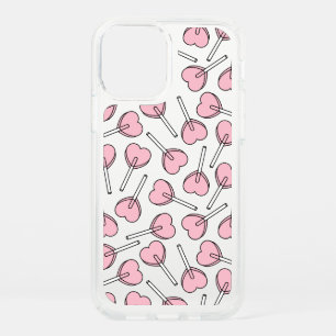 Pink Lollipops, Heart Lollipops, Lollipop Pattern Speck iPhone 12 Case
