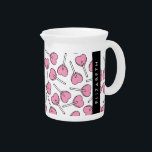 Pink Lollipops, Heart Lollipops, Lolly, Your Name Beverage Pitcher<br><div class="desc">Cute,  fun and adorable pattern with pink lollipops. Modern and trendy gift,  perfect for the candy lover in your life. Personalize by adding your name,  nickname,  monogram or initials.</div>