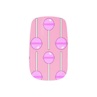 Pink Lollipops Minx Nail Art