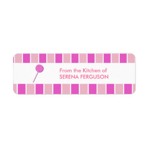 Pink Lollypop Label