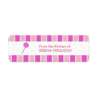 Pink Lollypop Label