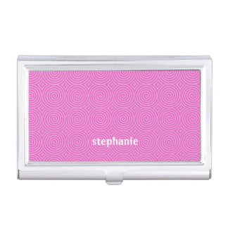 Pink Lollypop Pattern Business Card Case