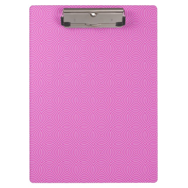 Pink Lollypop Pattern Clipboard (Front)