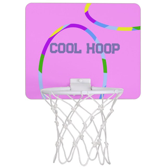 Pink Loop Mini Basketball Hoop (Front)